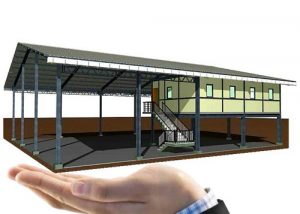 Letak pemasangan dan jarak kolom gable harus menyesuaikan fungsi kolom