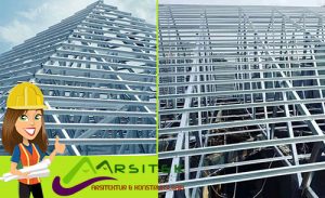 Rangka atap baja ringan bentang lebar