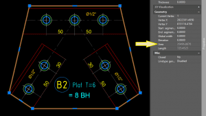 Menghitung luas plat simpul dengan program Autocad