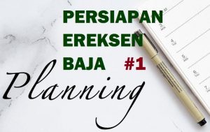 Tahap awal persiapan pelaksanaan ereksen konstruksi baja